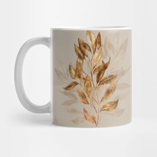 Hojas en Bronce Mug